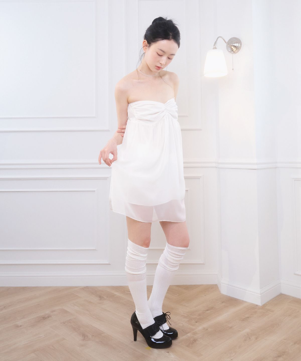 벨리아르(BELLIALEU) LOLA MINI DRESS WHITE