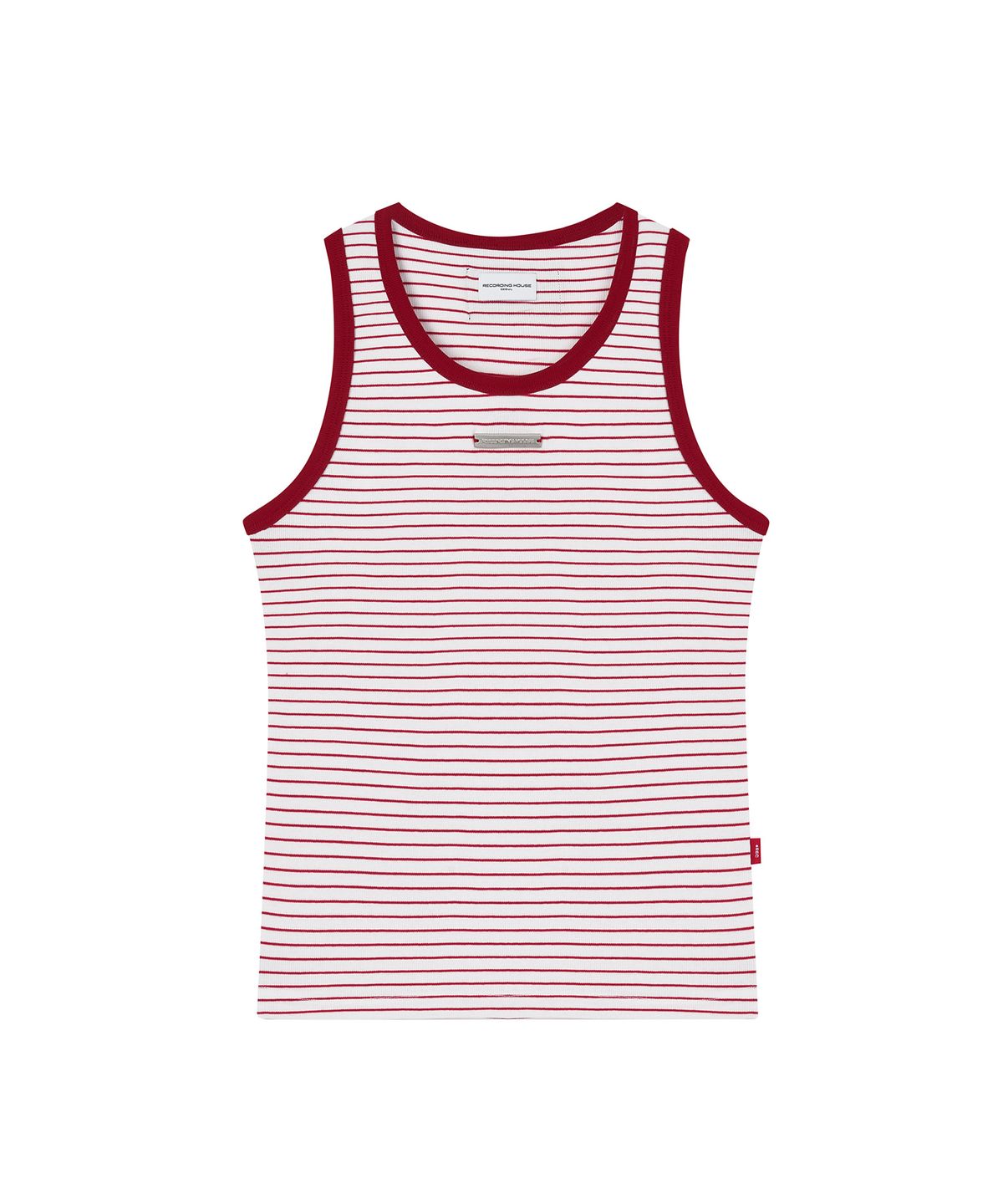 레코딩하우스(RECORDINGHOUSE) REC METAL STRIPE SLEEVELESS [RED]