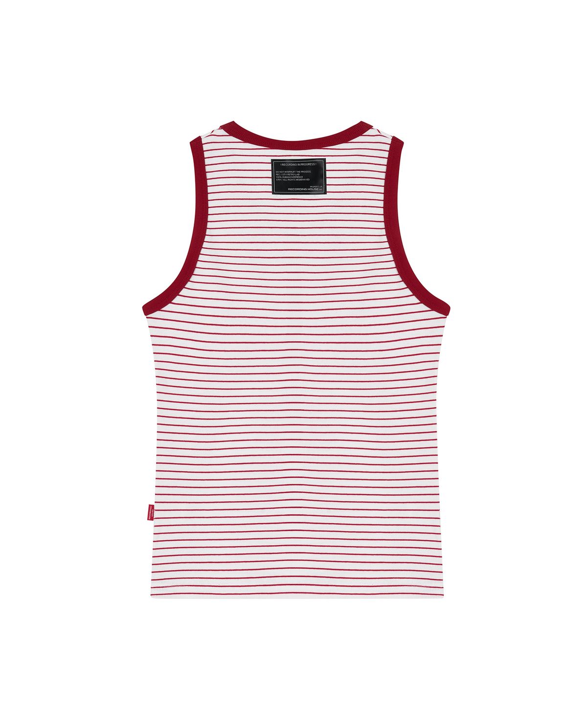 레코딩하우스(RECORDINGHOUSE) REC METAL STRIPE SLEEVELESS [RED]