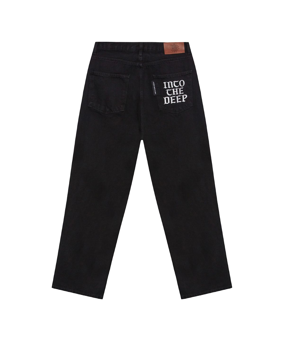 인투더딥(INTO THE DEEP) [ITD X HRTM] LOOSE FIT BLACK DENIM PANTS