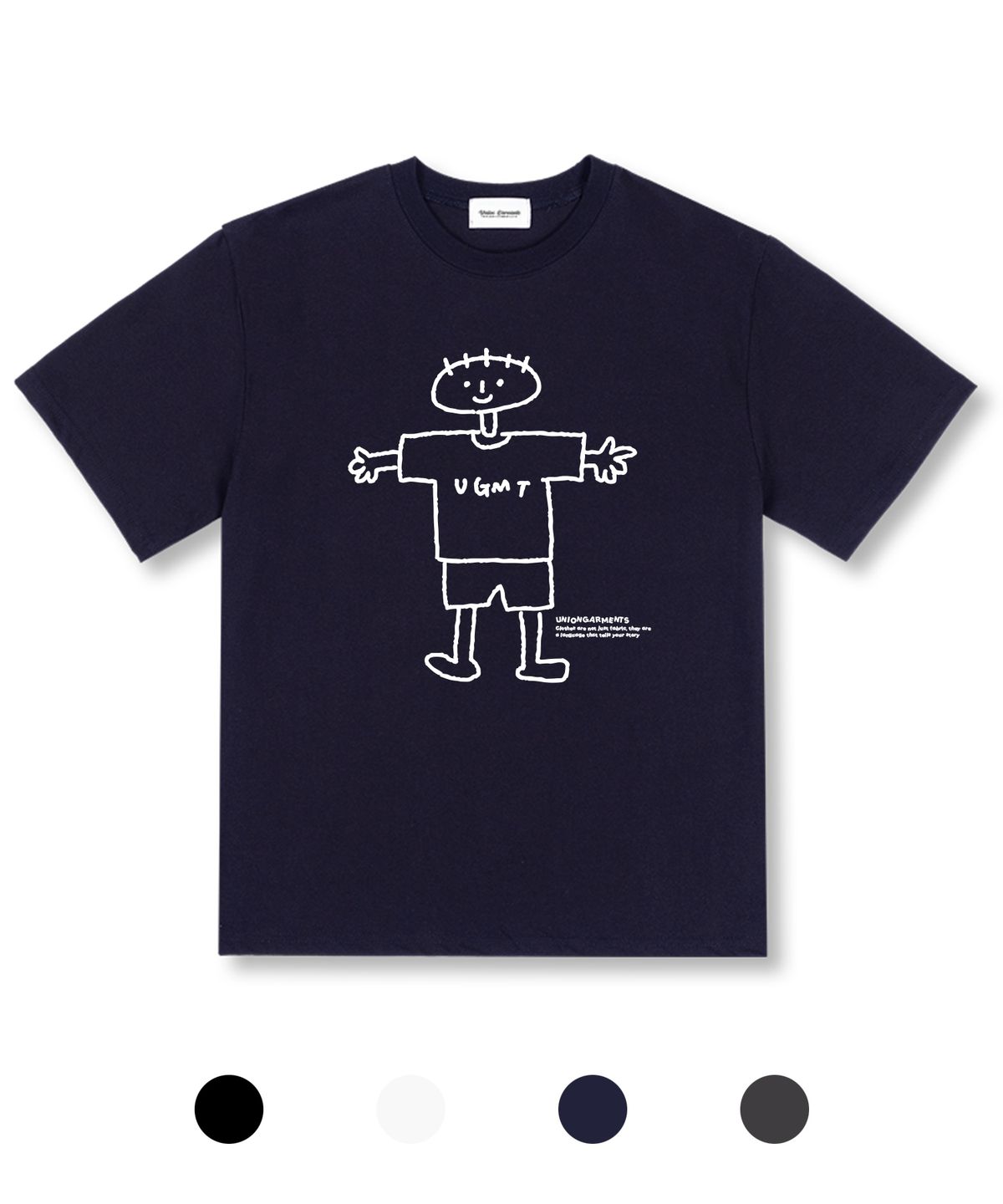 유니온가먼츠(UNION GARMENTS) UGMT보이 오버핏 반팔 티셔츠 4COLOR
