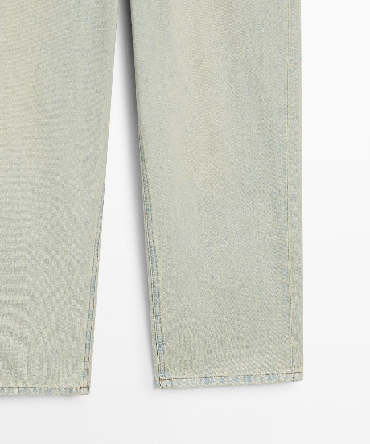 마시모두띠(MASSIMO DUTTI) 와이드 레그 크롭 미드라이즈 진