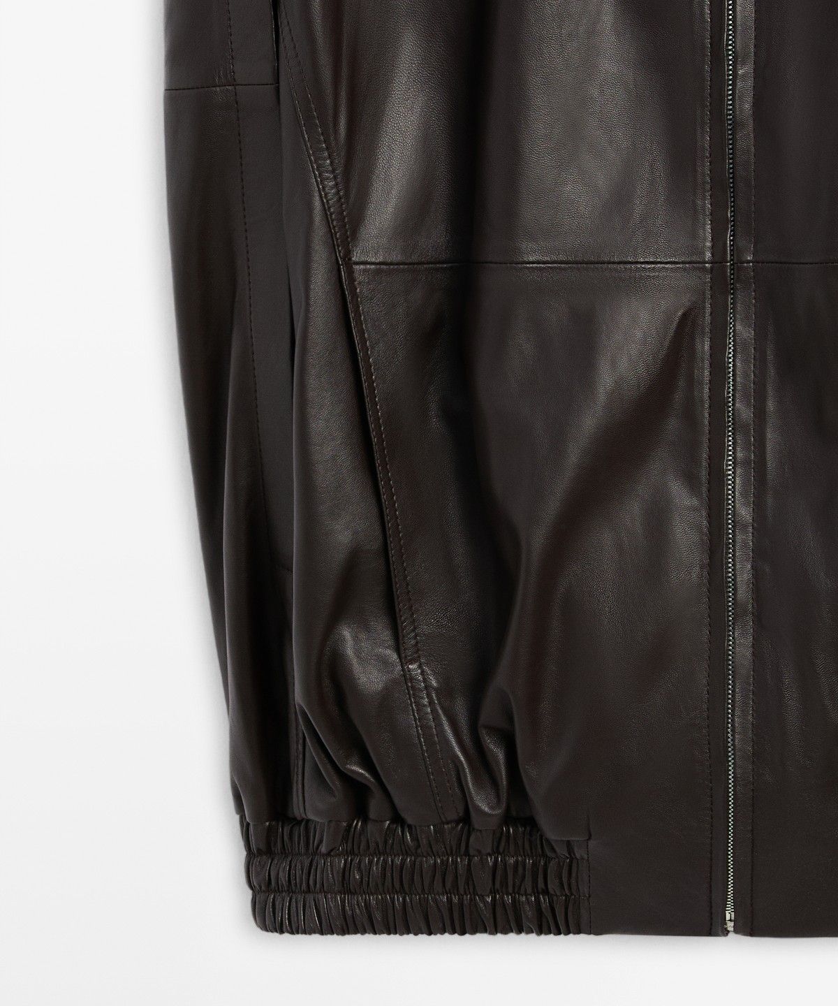 마시모두띠(MASSIMO DUTTI) 나파 가죽 봄버 베스트
