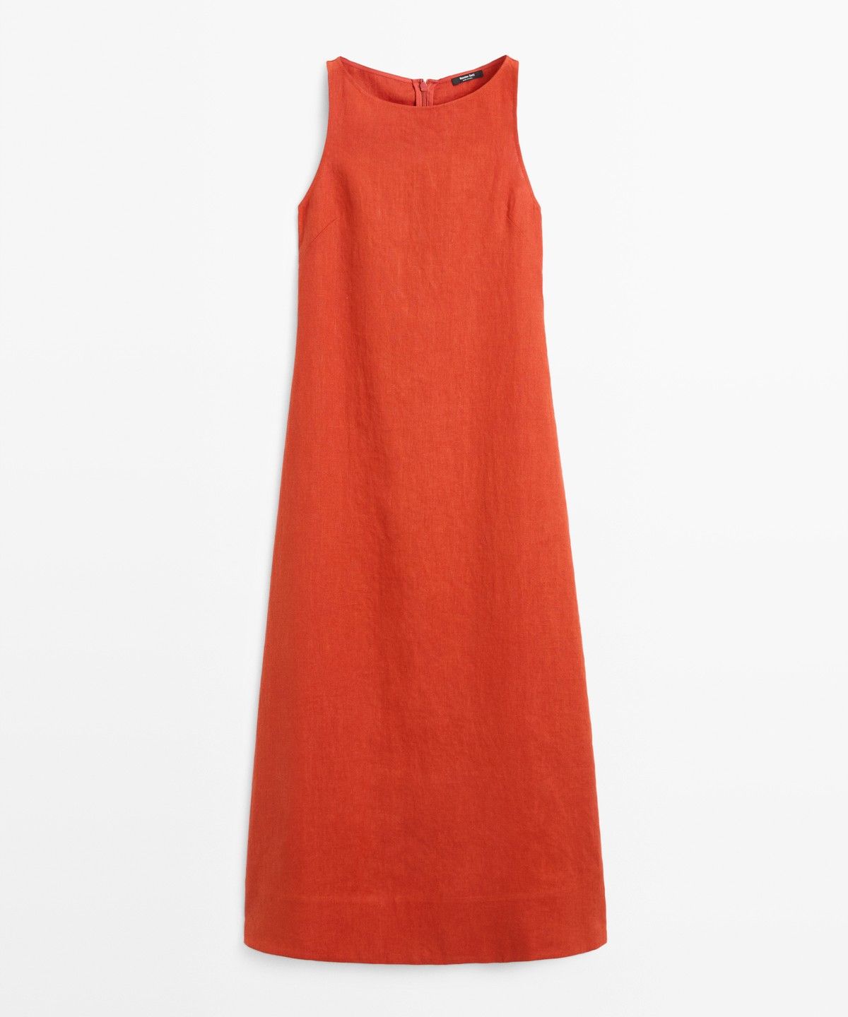 마시모두띠(MASSIMO DUTTI) 100% 린넨 홀터넥 원피스