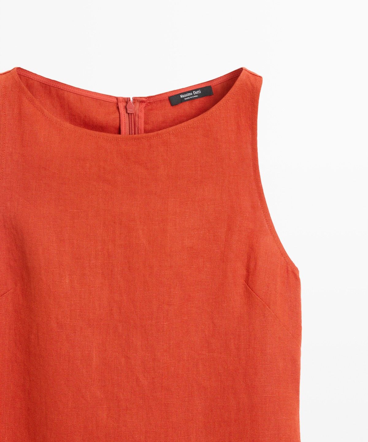 마시모두띠(MASSIMO DUTTI) 100% 린넨 홀터넥 원피스