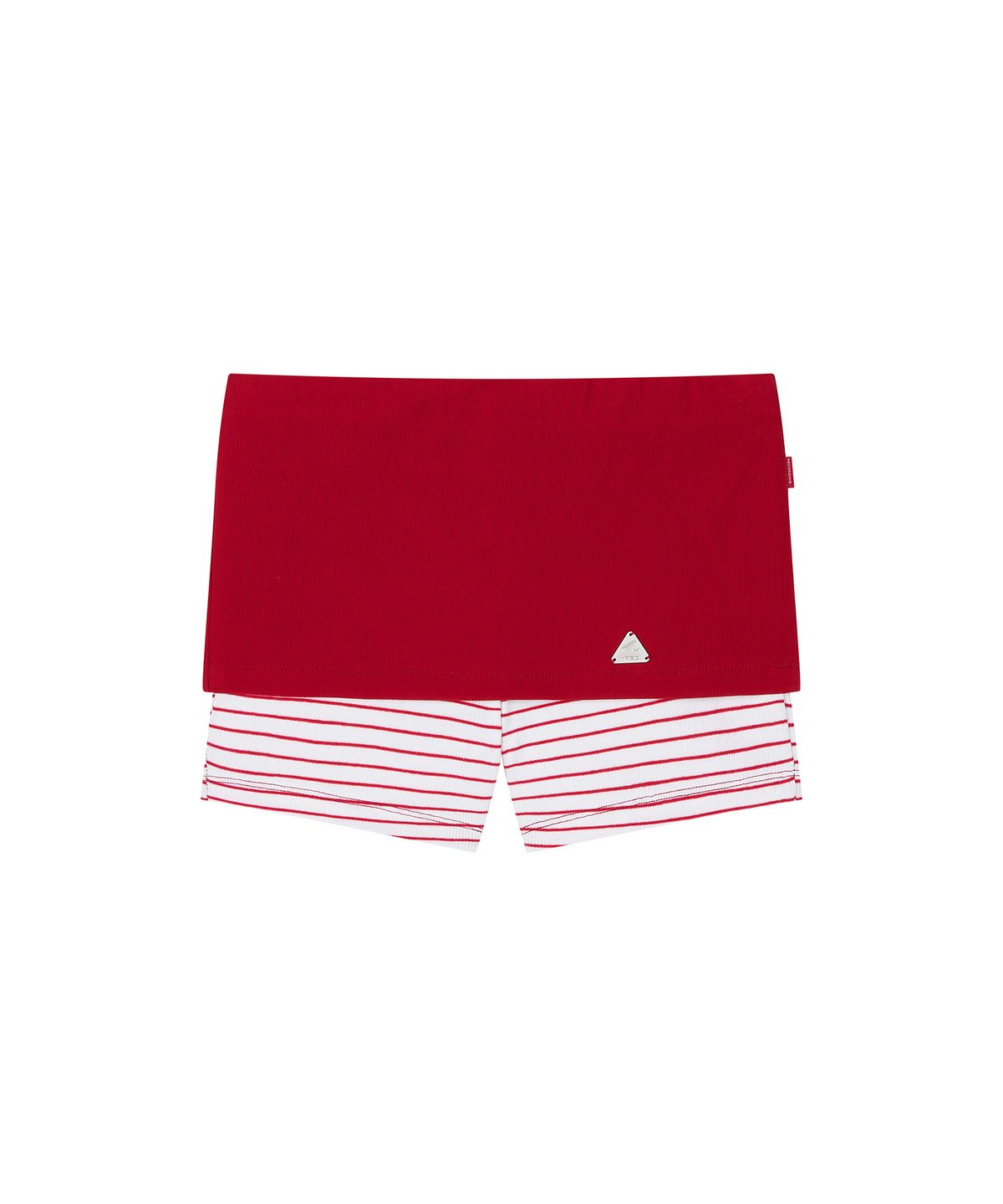 레코딩하우스(RECORDINGHOUSE) W REC STRIPED MICRO SHORTS [RED]