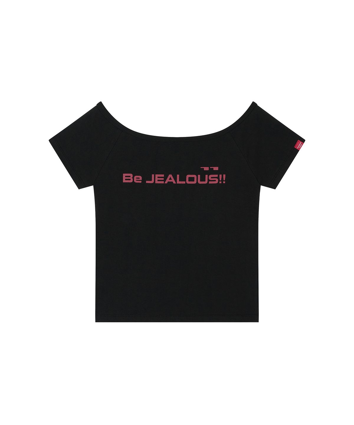 레코딩하우스(RECORDINGHOUSE) W BE JEALOUS OFF SHOULDER TEE [BLACK]