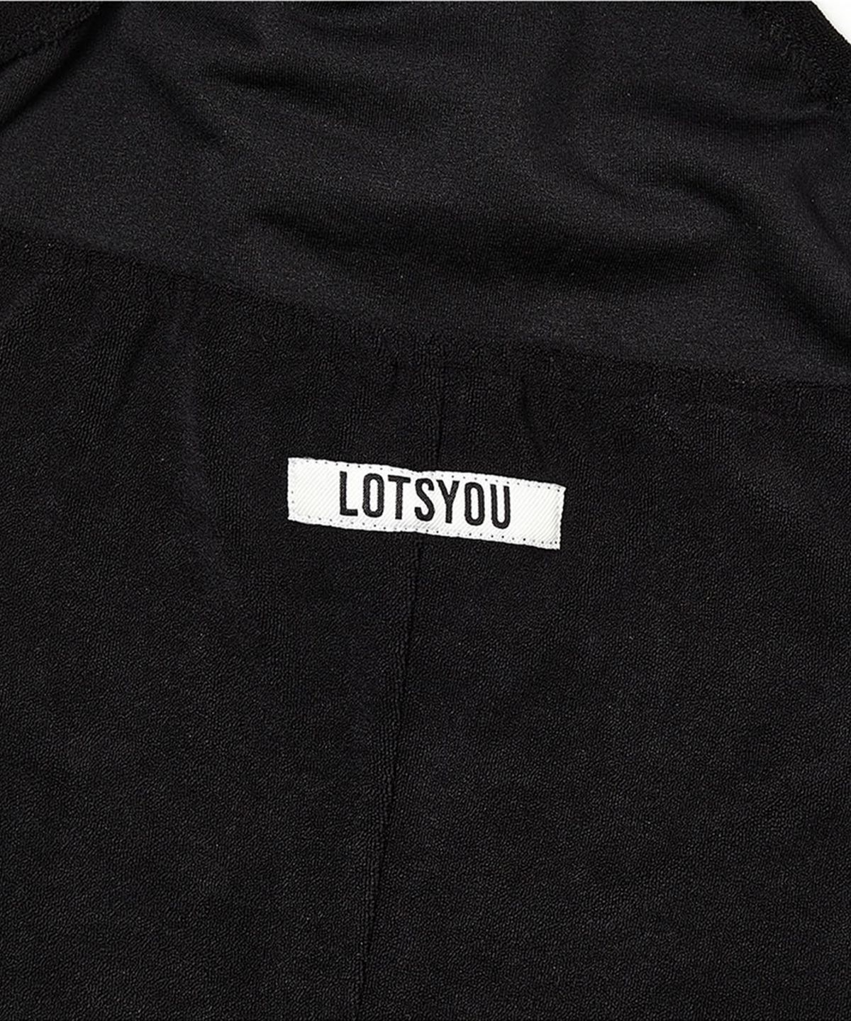 라츠유(LOTSYOU) Terry Dress Black
