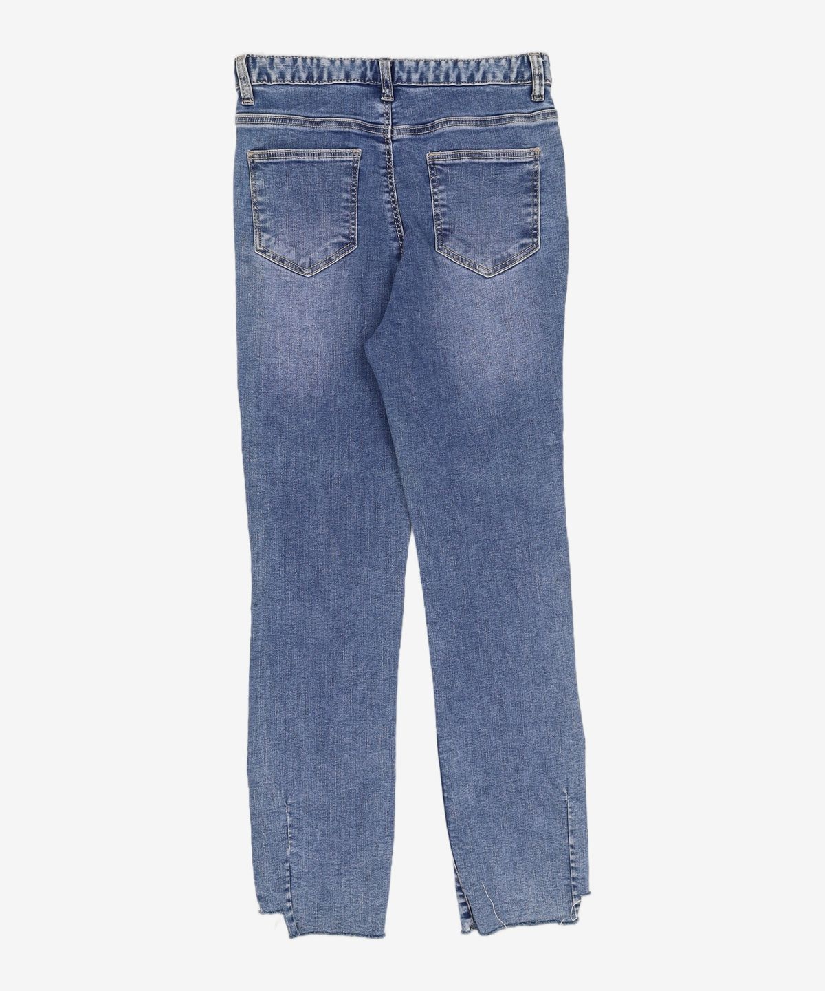 미쏘(MIXXO) 언발 컷팅 슬림일자핏 데님 MIWTJC324J 28