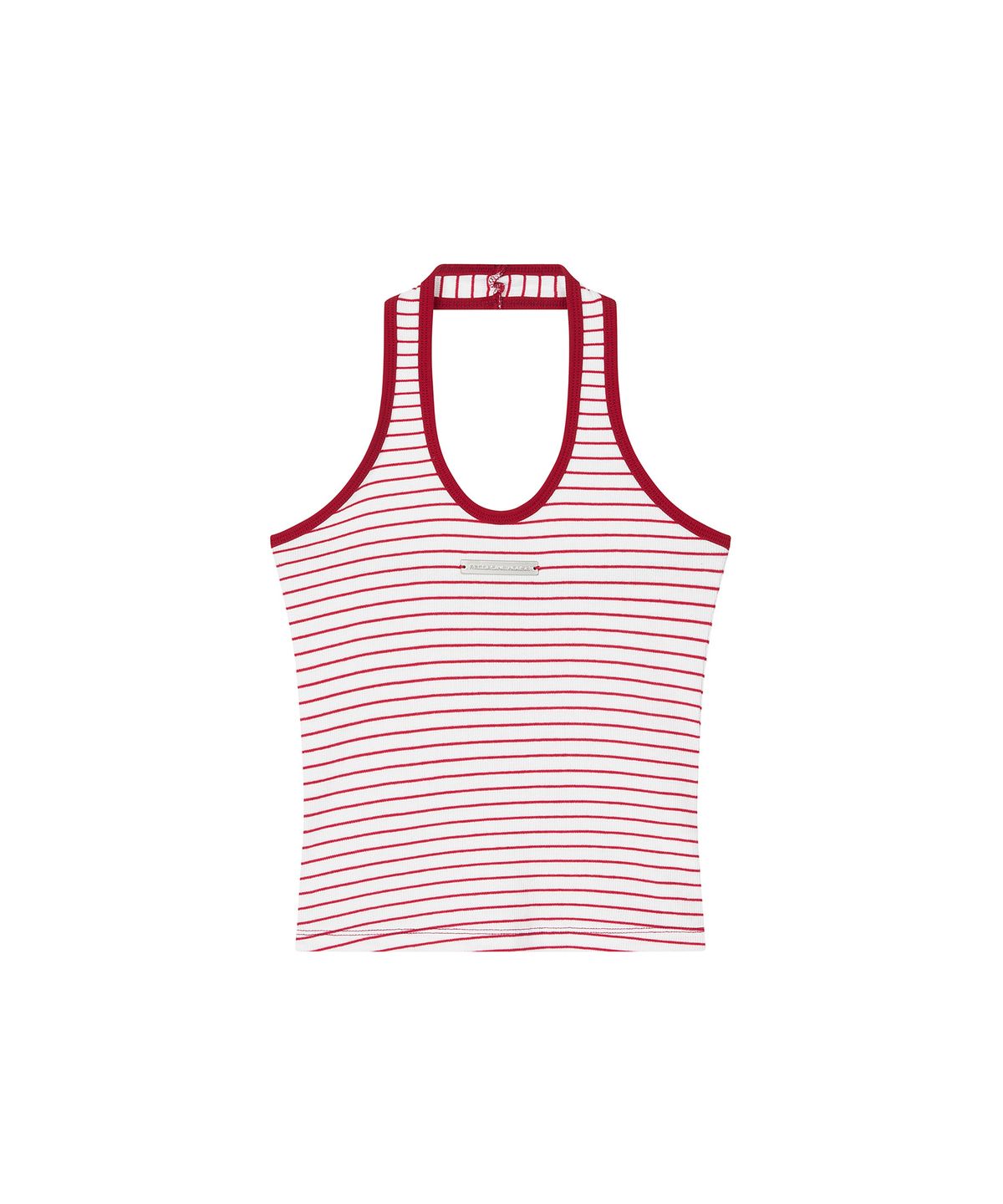 레코딩하우스(RECORDINGHOUSE) W REC HALTER NECK TANK TOP [RED]