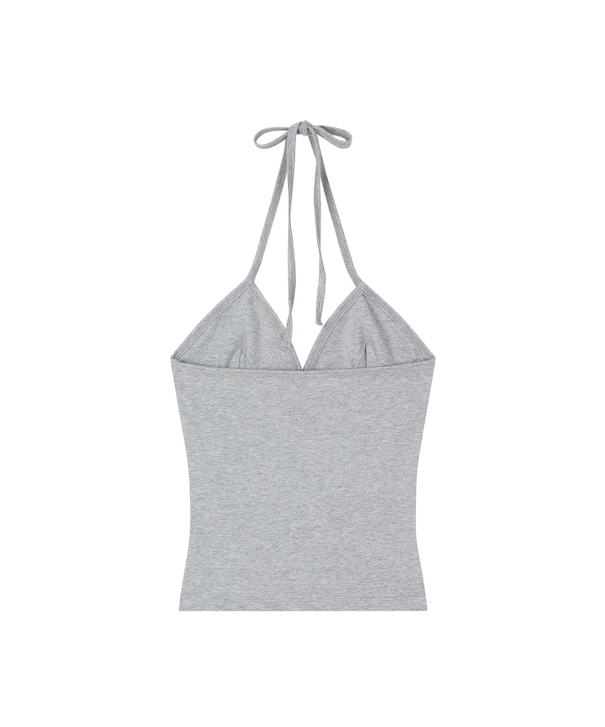 레코딩하우스(RECORDINGHOUSE) W REC SLEEK HALTER NECK [GREY]