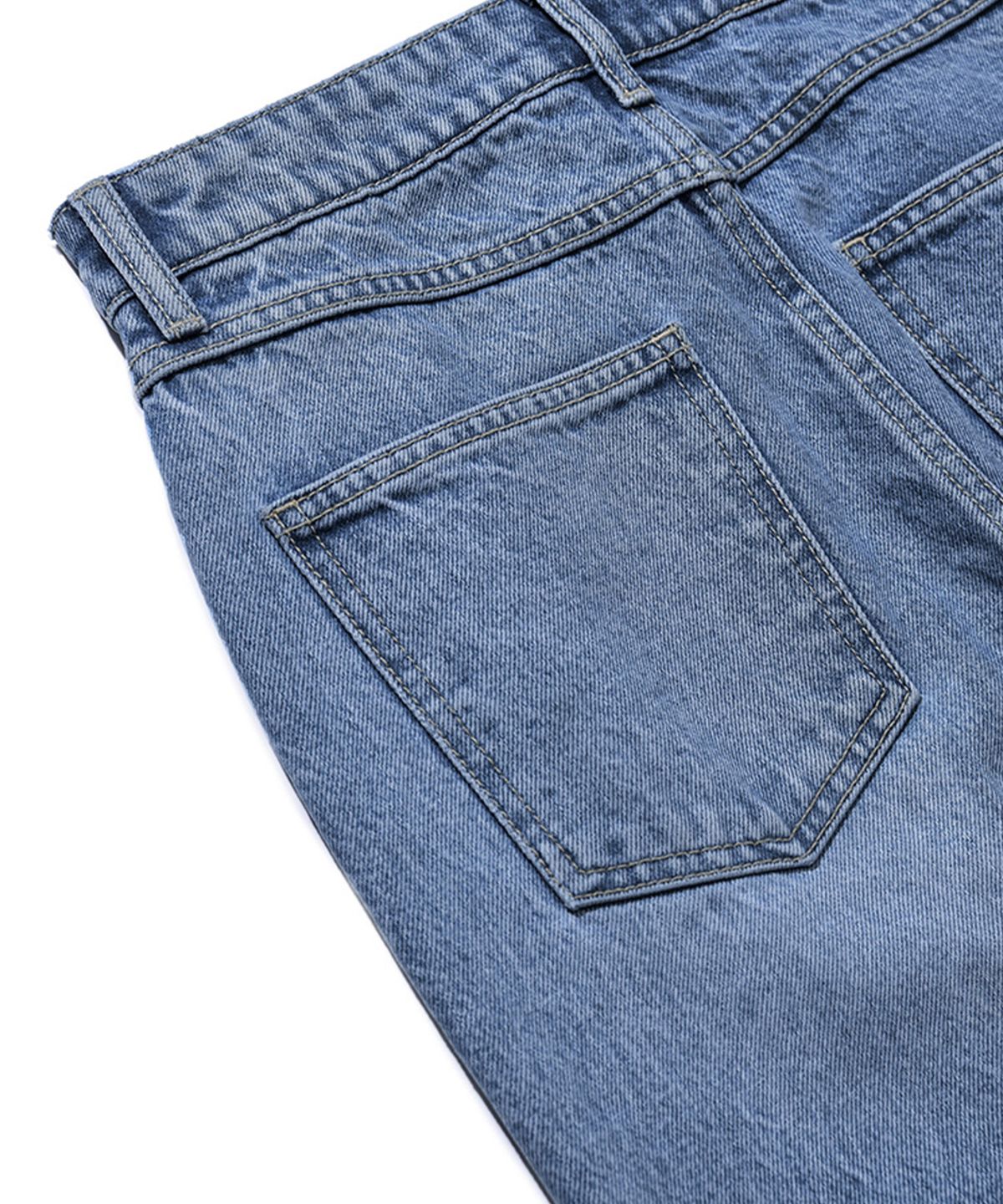 라츠유(LOTSYOU) clueless bootscut denim mid blue