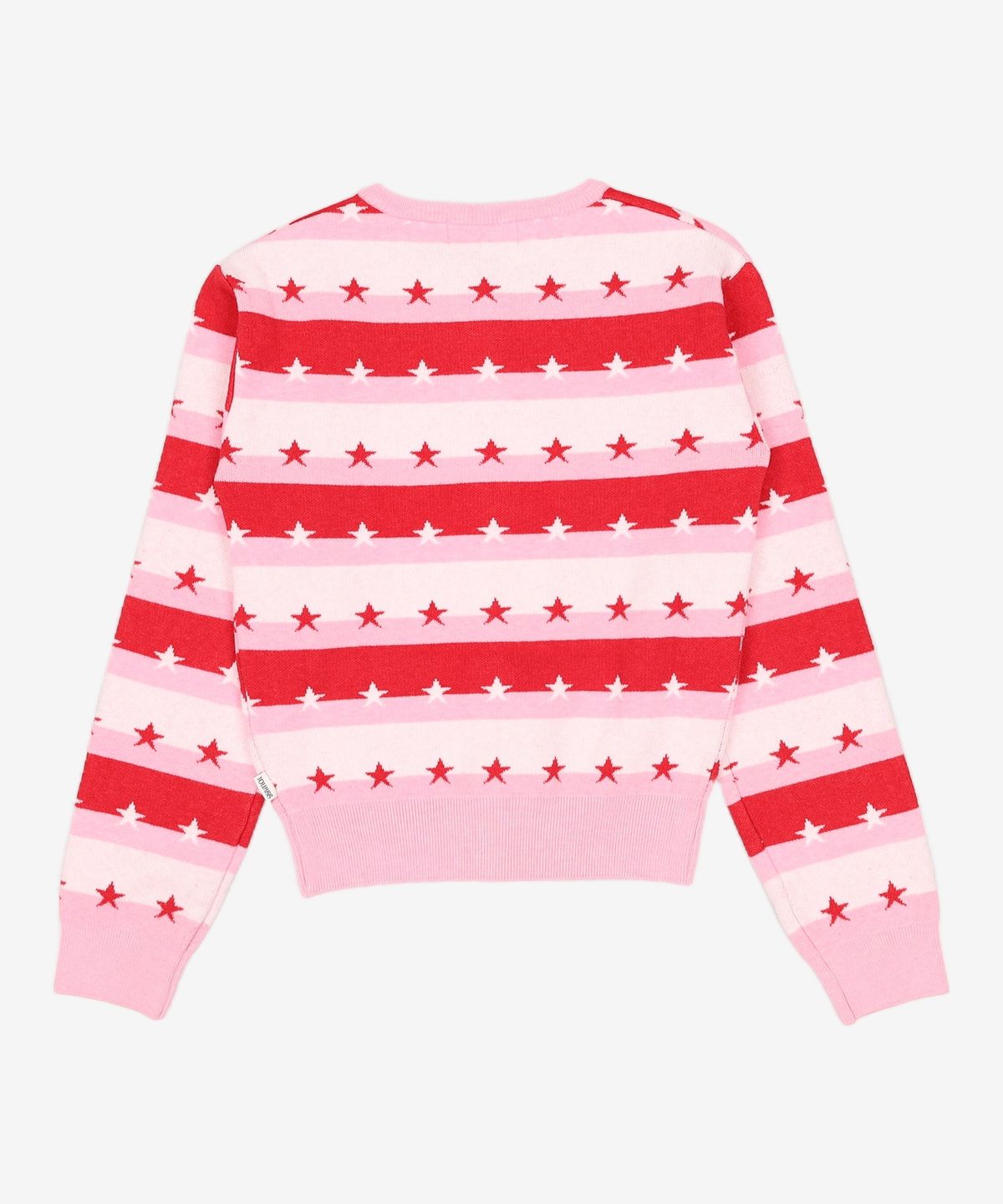 유희(YOUHEE) STAR STRIPE CARDIGAN PINK FREE