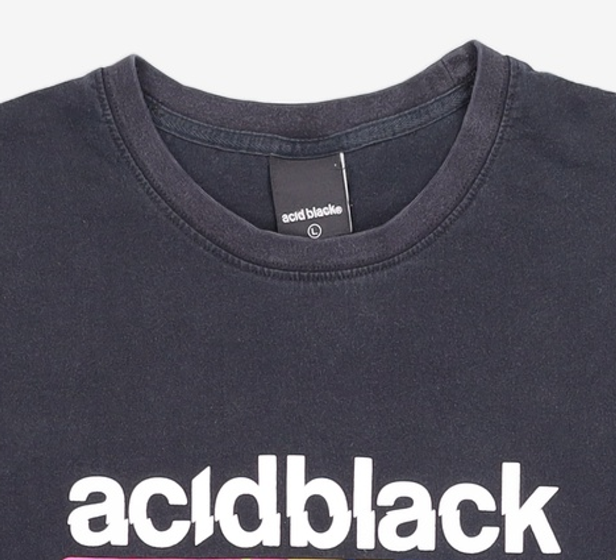 에시드블랙(ACIDBLACK) 반소매 티셔츠 L