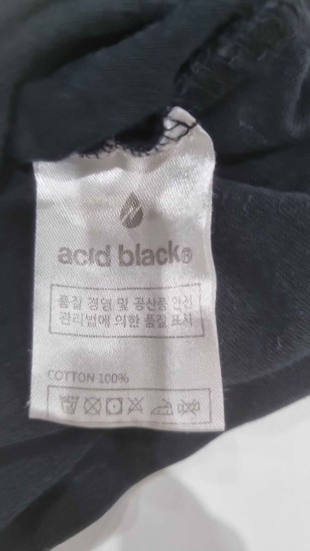 에시드블랙(ACIDBLACK) 반소매 티셔츠 L