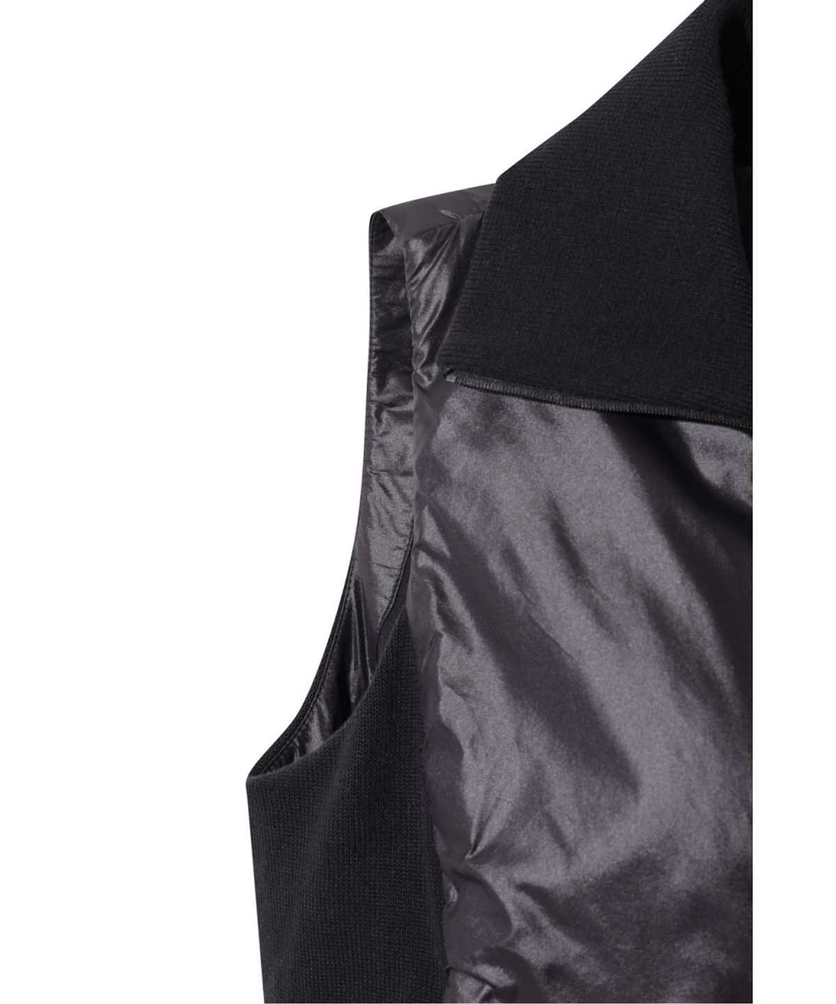 왁(WAAC) Women Knit hybid light padded vest WWVAW25720BKX