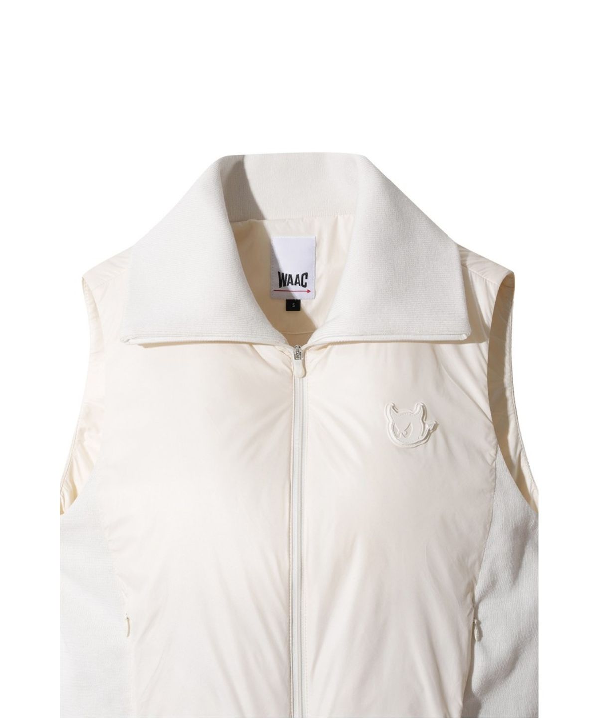 왁(WAAC) Women Knit hybid light padded vest WWVAW25720IVX