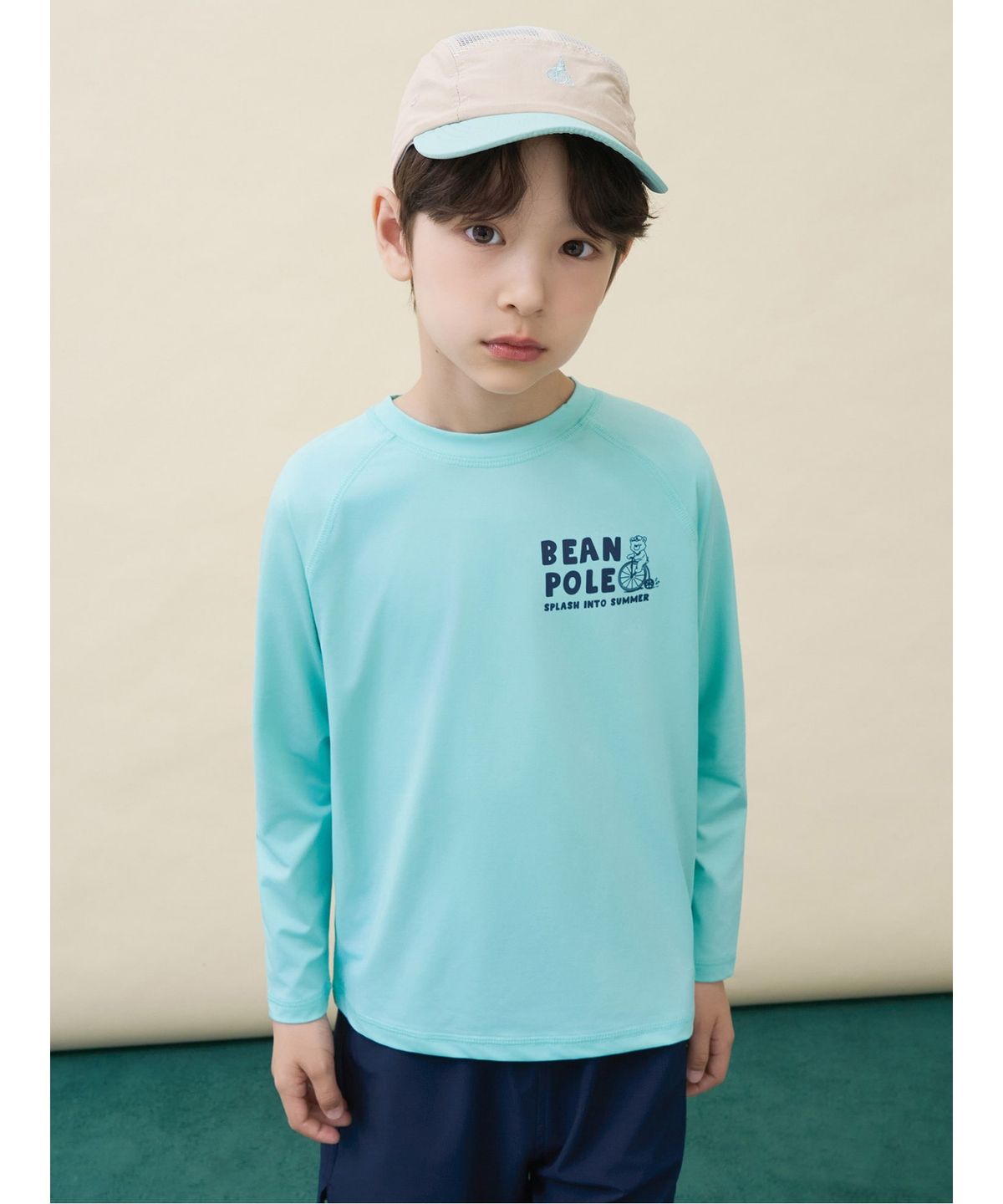 빈폴 키즈(BEANPOLE KIDS) 래시가드 겸용 워터스포츠 상하세트  라이트 그린 (BI6541U04L)