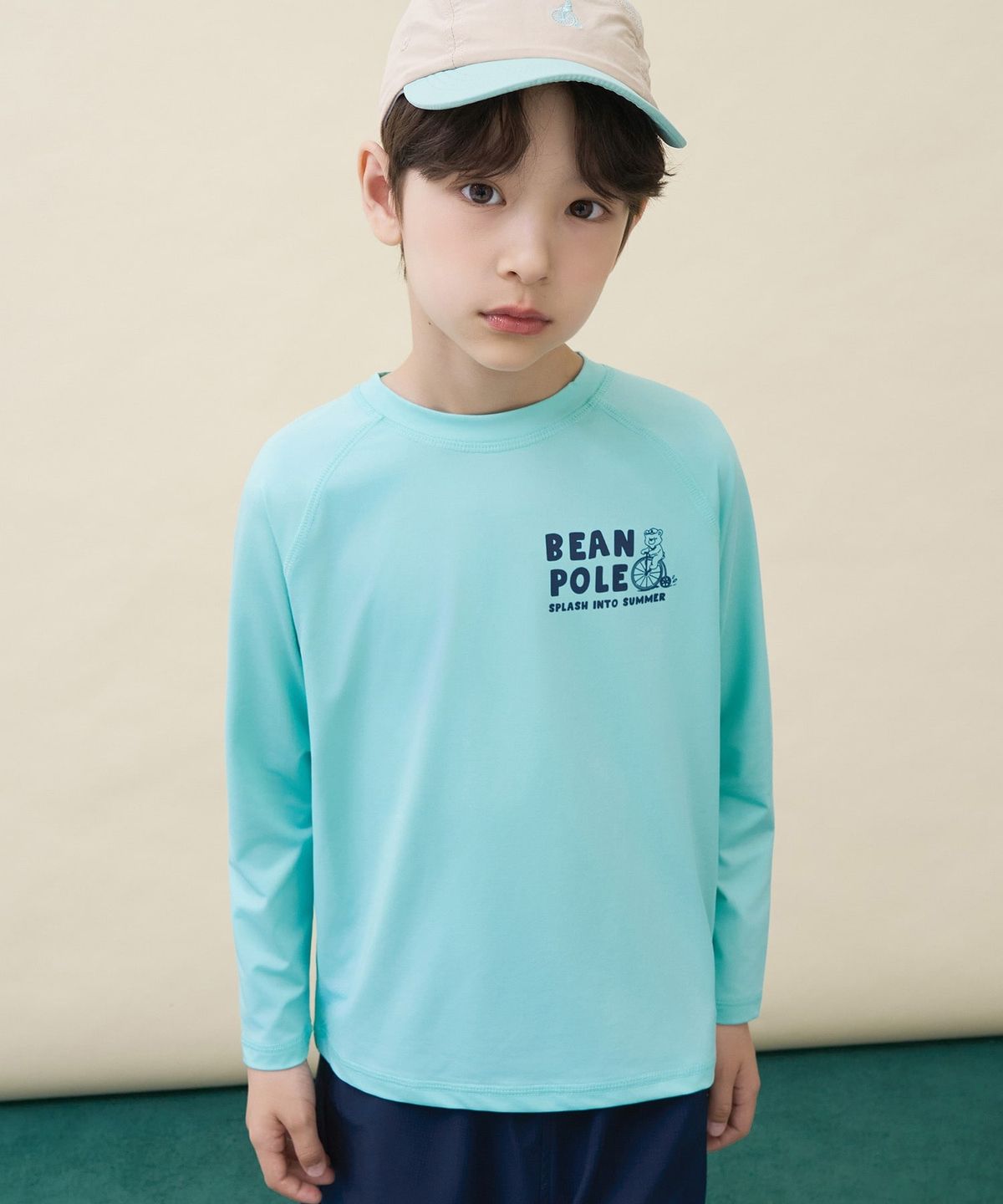 빈폴 키즈(BEANPOLE KIDS) 래시가드 겸용 워터스포츠 상하세트  라이트 그린 (BI6541U04L)