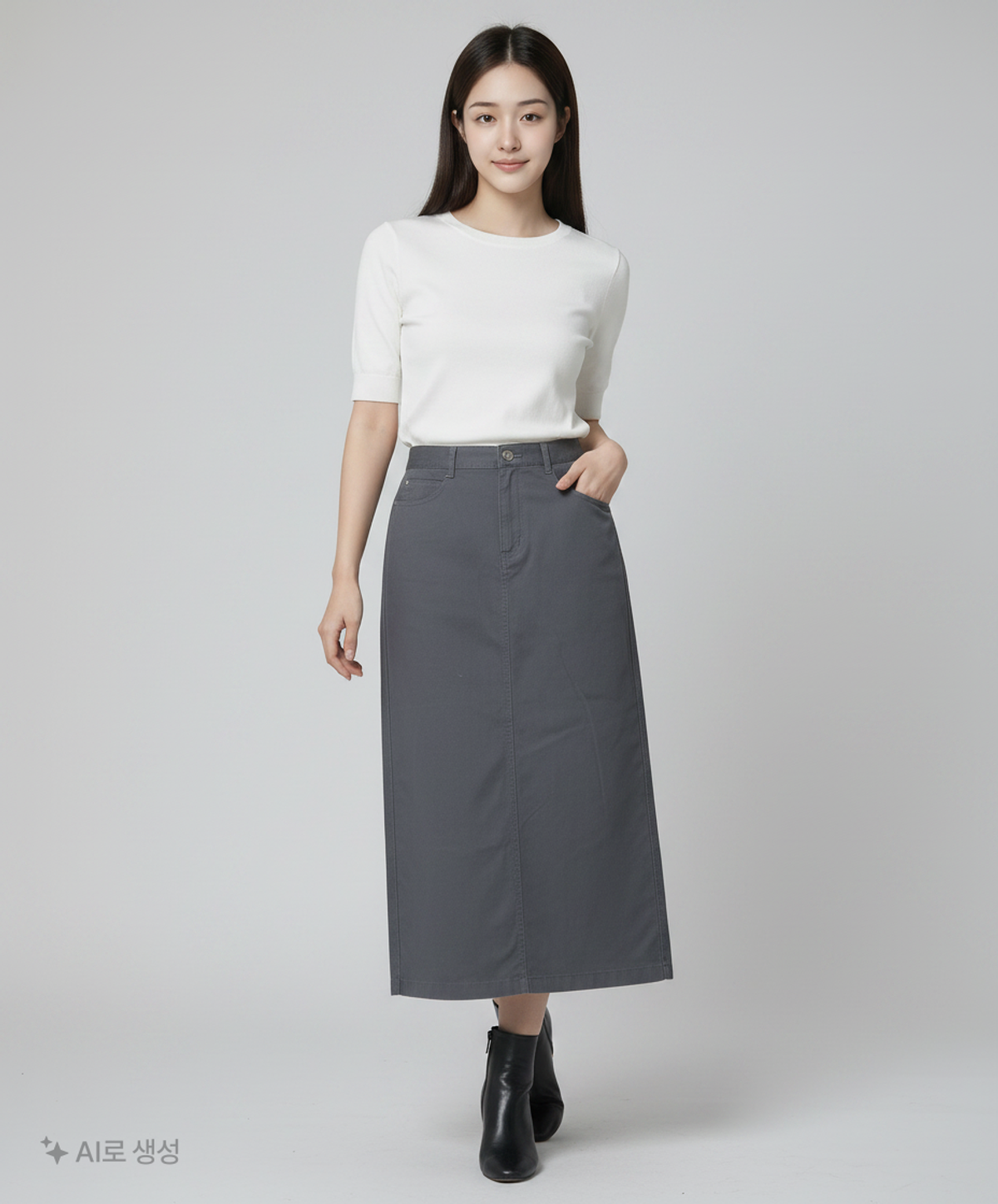 무신사 스탠다드(MUSINSA STANDARD) 롱스커트 M