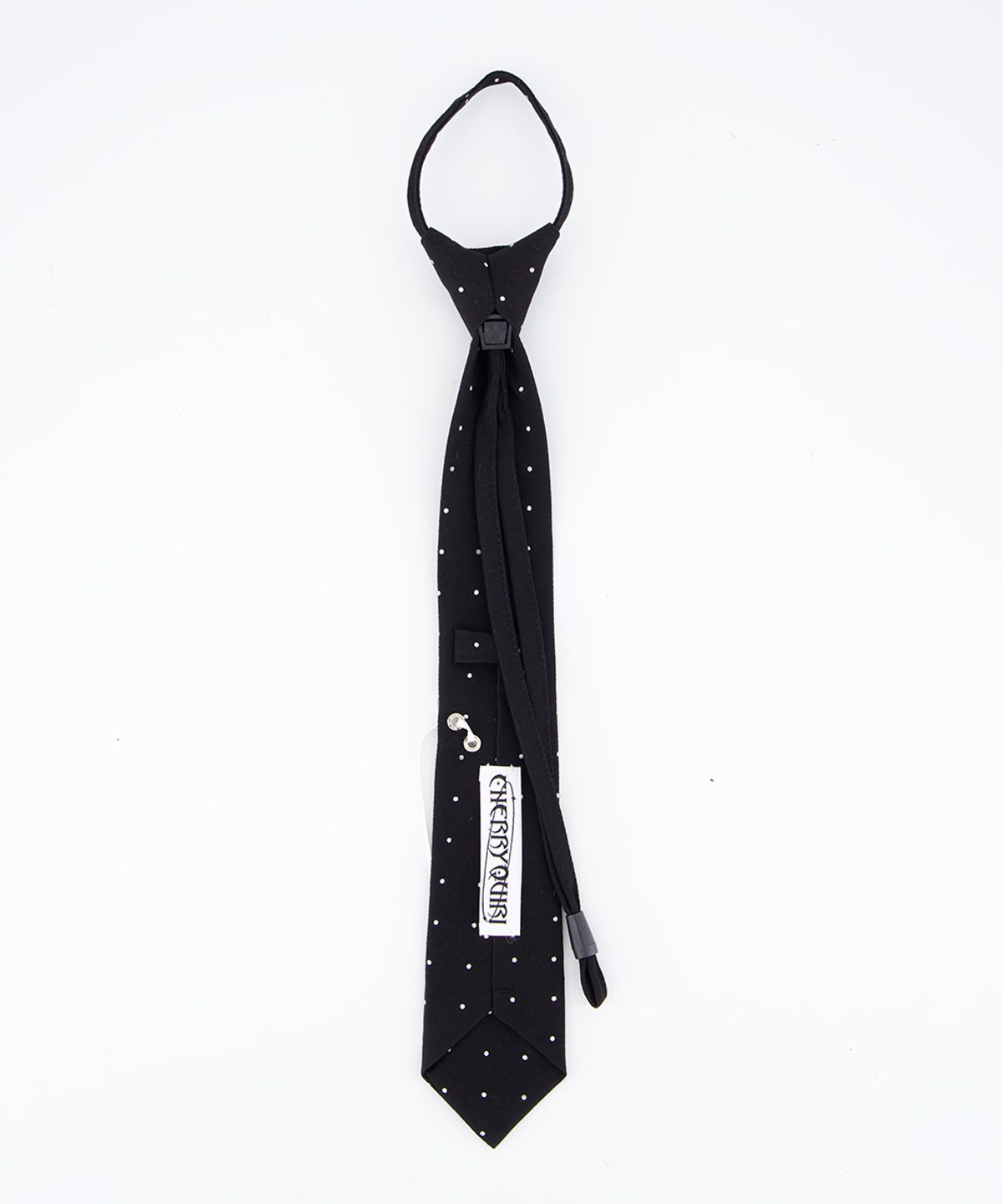 체리퀴리(CHERRYQUIRI) CQ lace heart neck tie - black