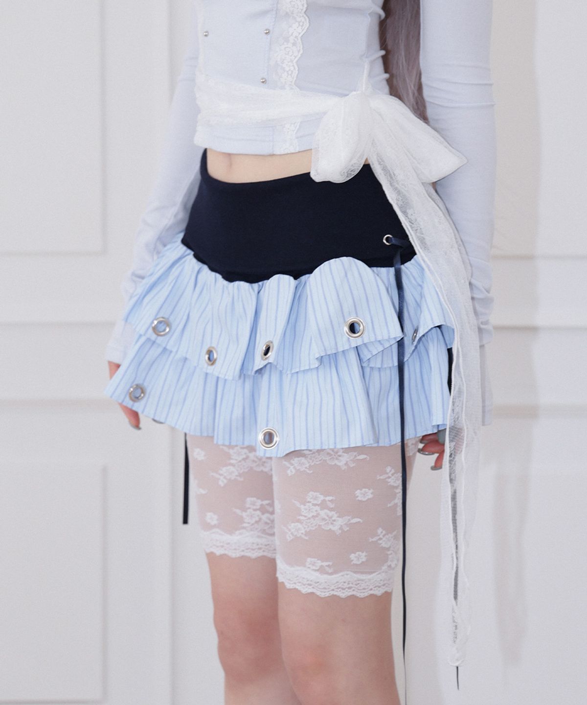 체리퀴리(CHERRYQUIRI) lace half inner pt - white