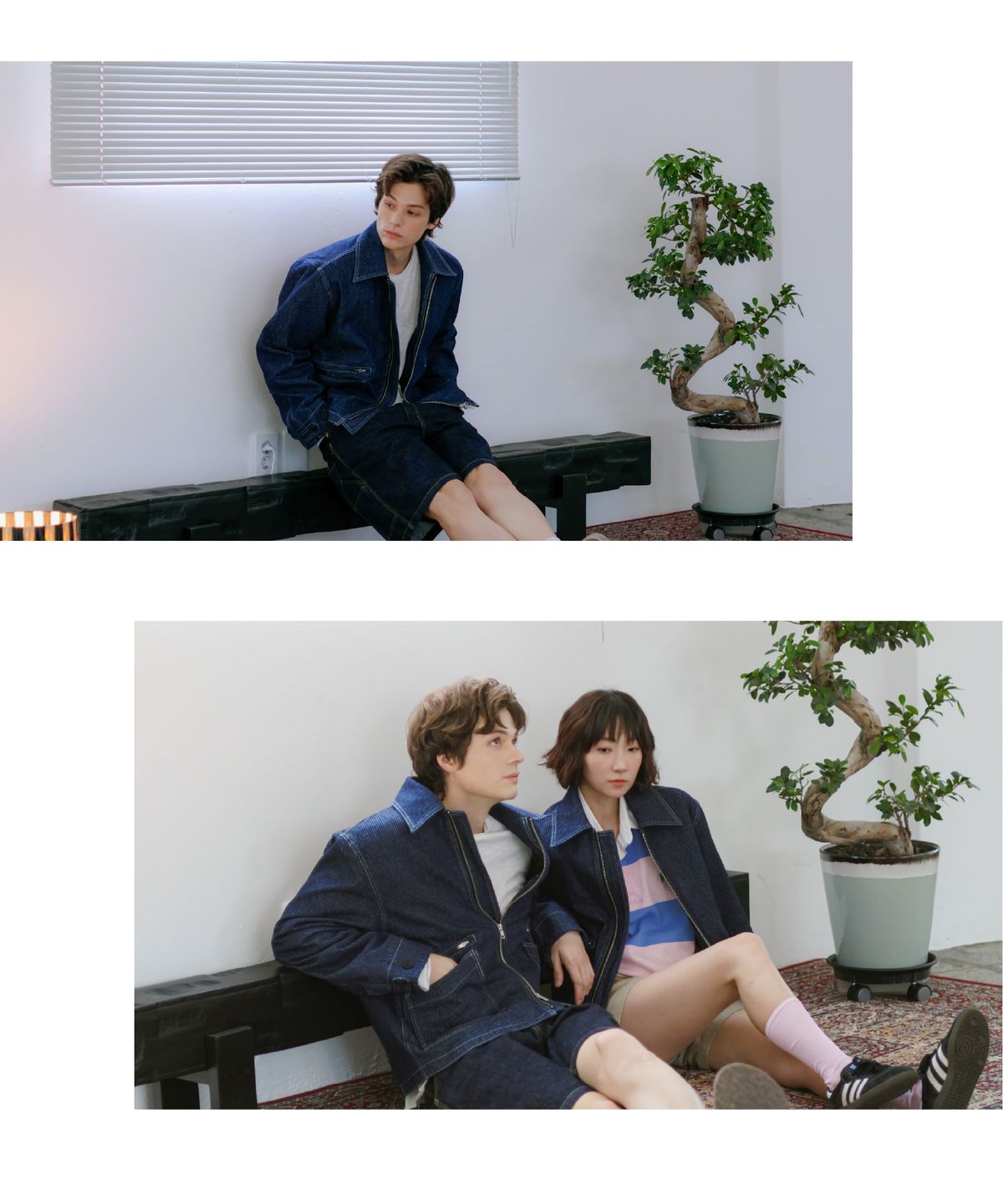 른넷(LEUNNET) 센노히카리 데님 자켓(Sen no Hikari Denim Jacket) / Bule