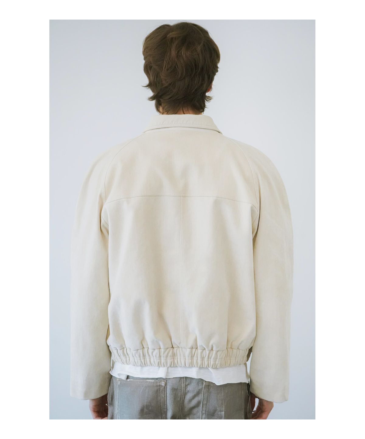 른넷(LEUNNET) 벨벳 뮤트 데님 자켓(Velvet Mute Denim Jacket)/ Ivory
