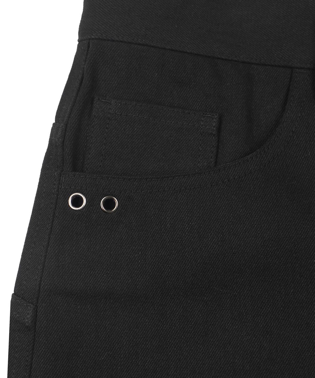언노운컴노멀(UNKNOWNCOMENORMAL) Bullet Bermuda Pants [BLACK]