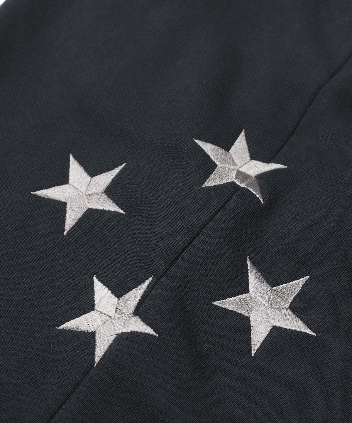 언노운컴노멀(UNKNOWNCOMENORMAL) USA Star Flag Sweat Pants [CHARCOAL]
