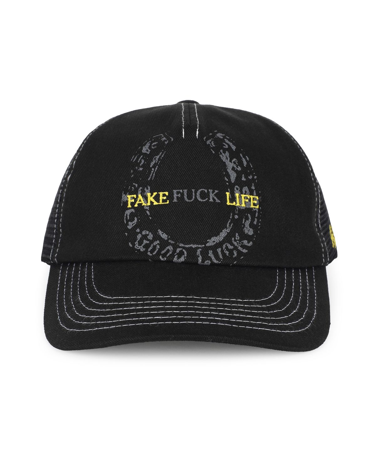언노운컴노멀(UNKNOWNCOMENORMAL) FFL Mesh Trucker Cap [BLACK]