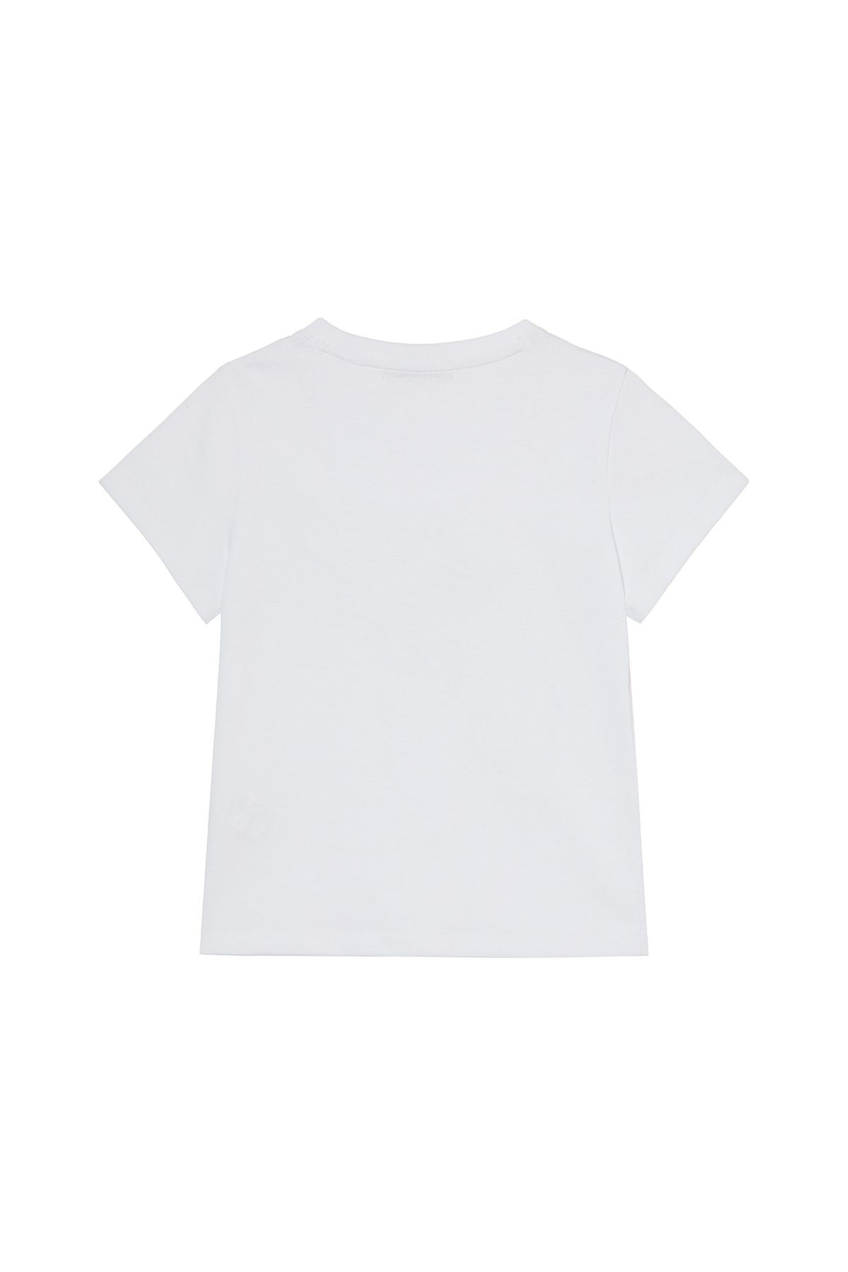 다이닛(DEINET) ROSE TYPO GRAPHIC T-SHIRT IN WHITE