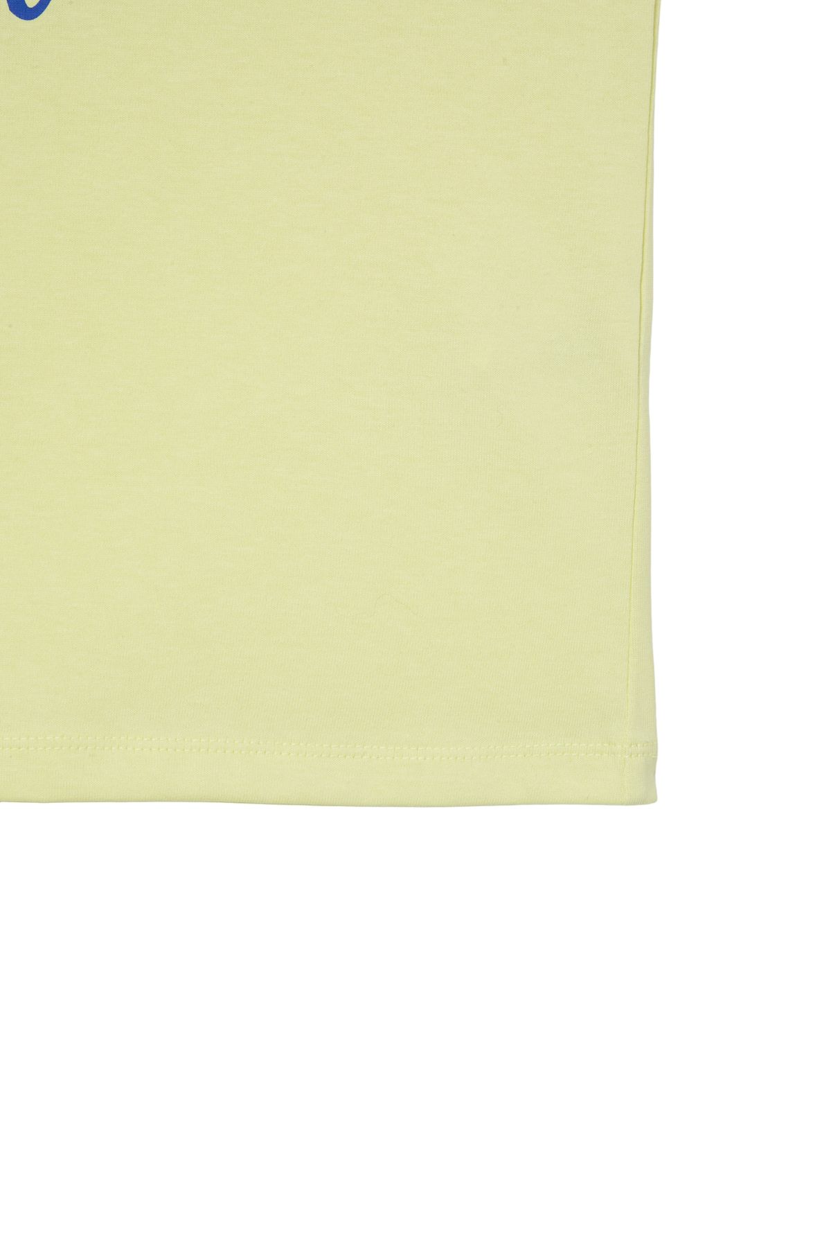 다이닛(DEINET) ROSE TYPO GRAPHIC T-SHIRT IN LIGHT YELLOW