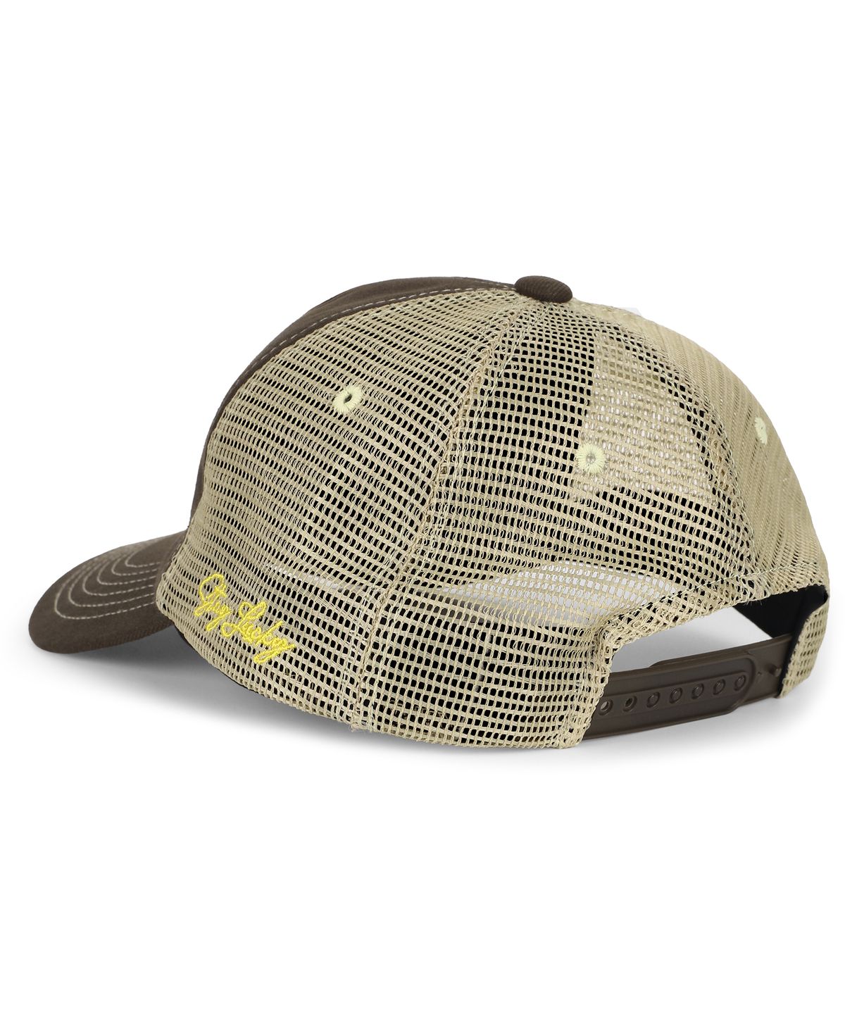언노운컴노멀(UNKNOWNCOMENORMAL) FFL Mesh Trucker Cap [BROWN]