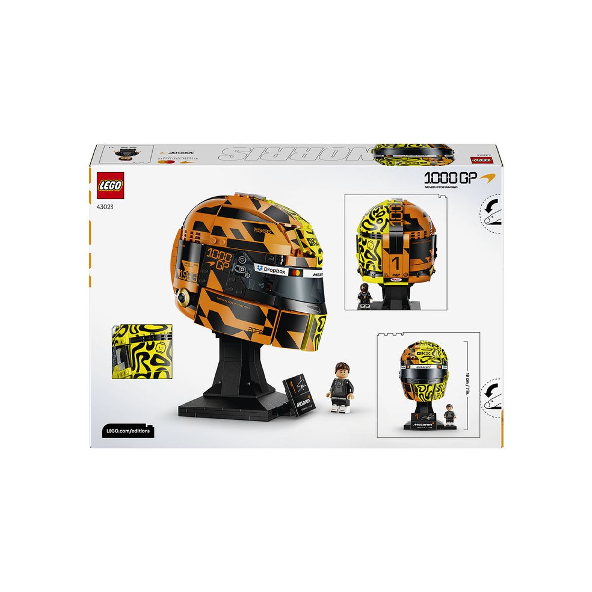 레고(LEGO) 레고 에디션 43023 McLaren Mastercard F1® Team 랜도 노리스 헬멧 [레고공식]