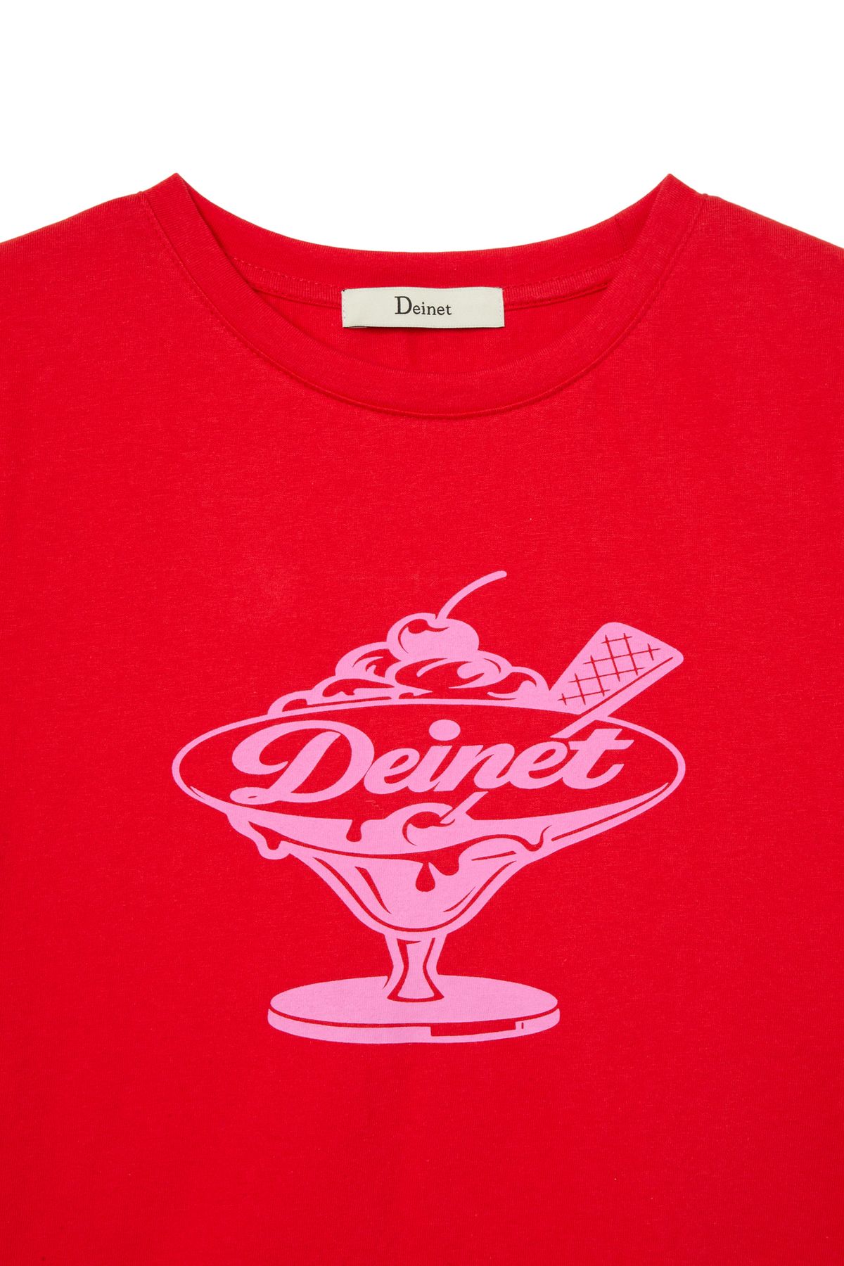 다이닛(DEINET) DESSERT GRAPHIC T-SHIRT IN RED