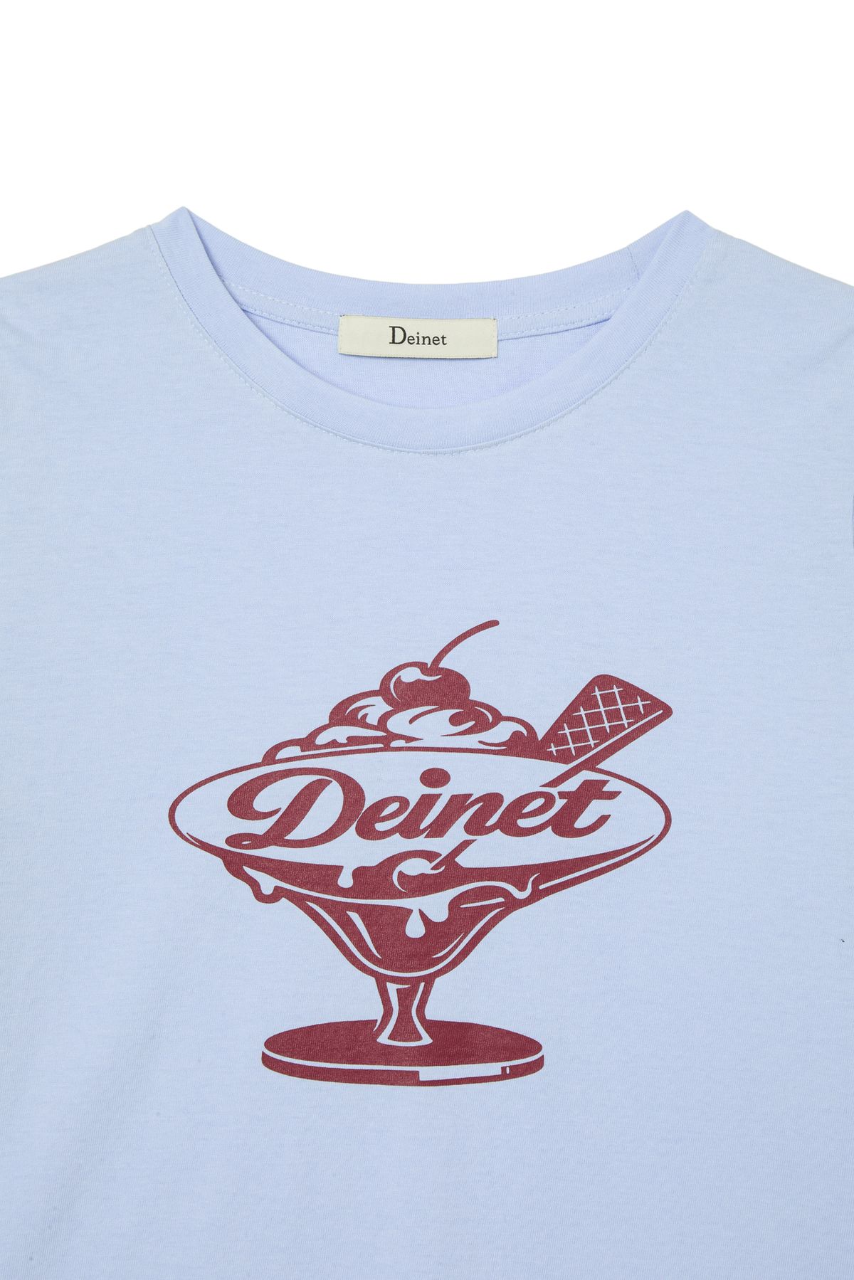 다이닛(DEINET) DESSERT GRAPHIC T-SHIRT IN LIGHT BLUE