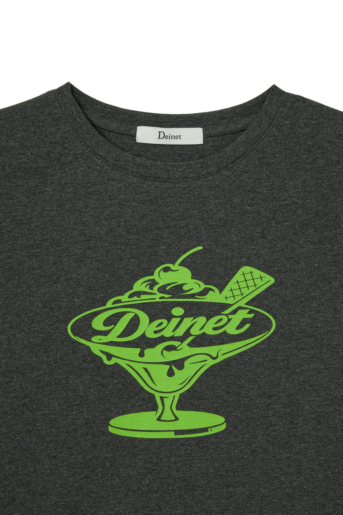 다이닛(DEINET) DESSERT GRAPHIC T-SHIRT IN CHARCOAL
