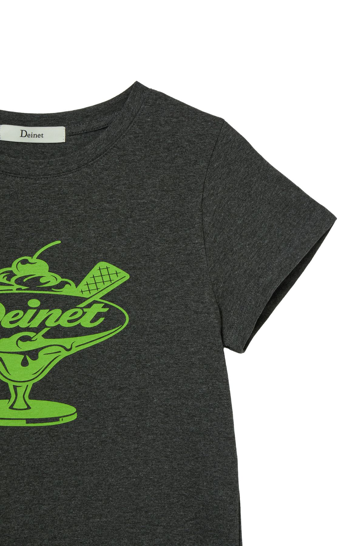 다이닛(DEINET) DESSERT GRAPHIC T-SHIRT IN CHARCOAL