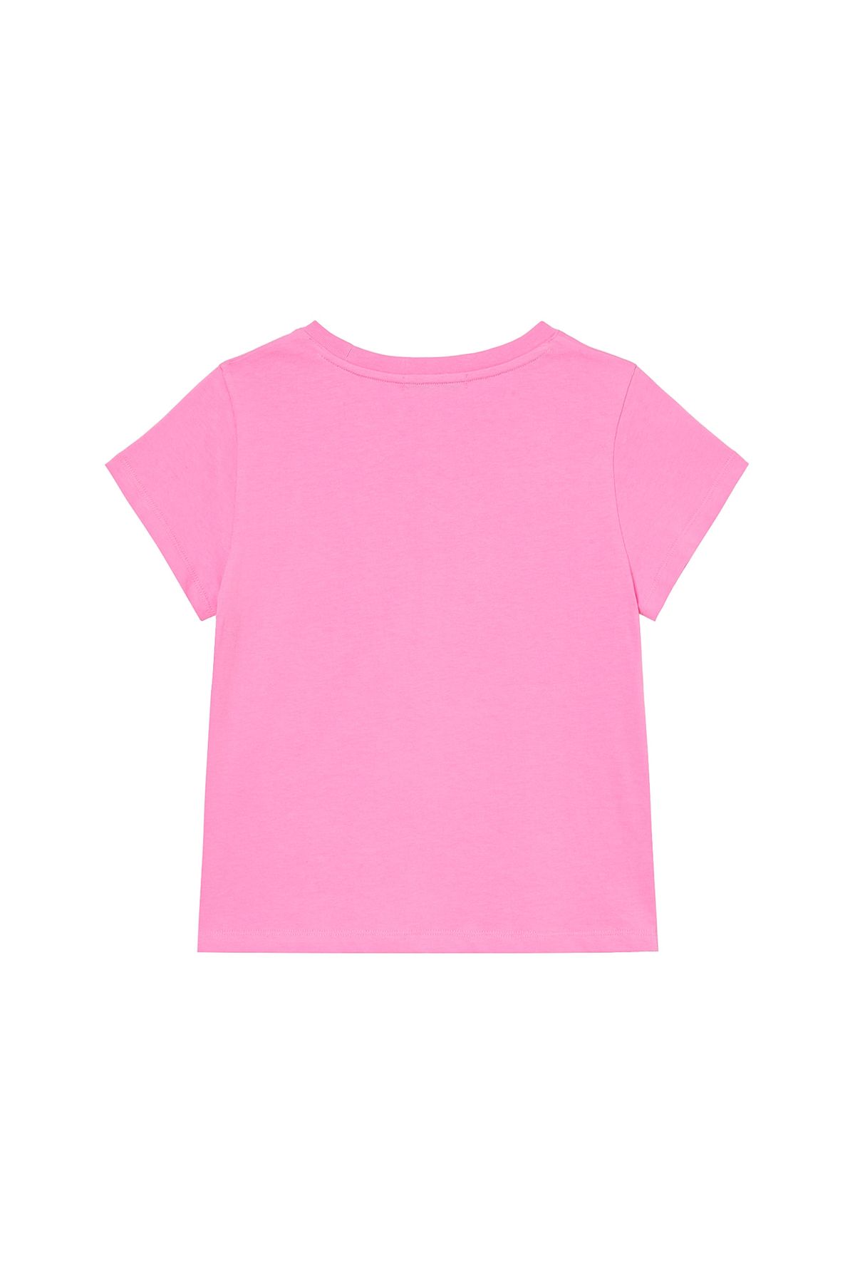 다이닛(DEINET) POP COLOR T-SHIRT IN PINK