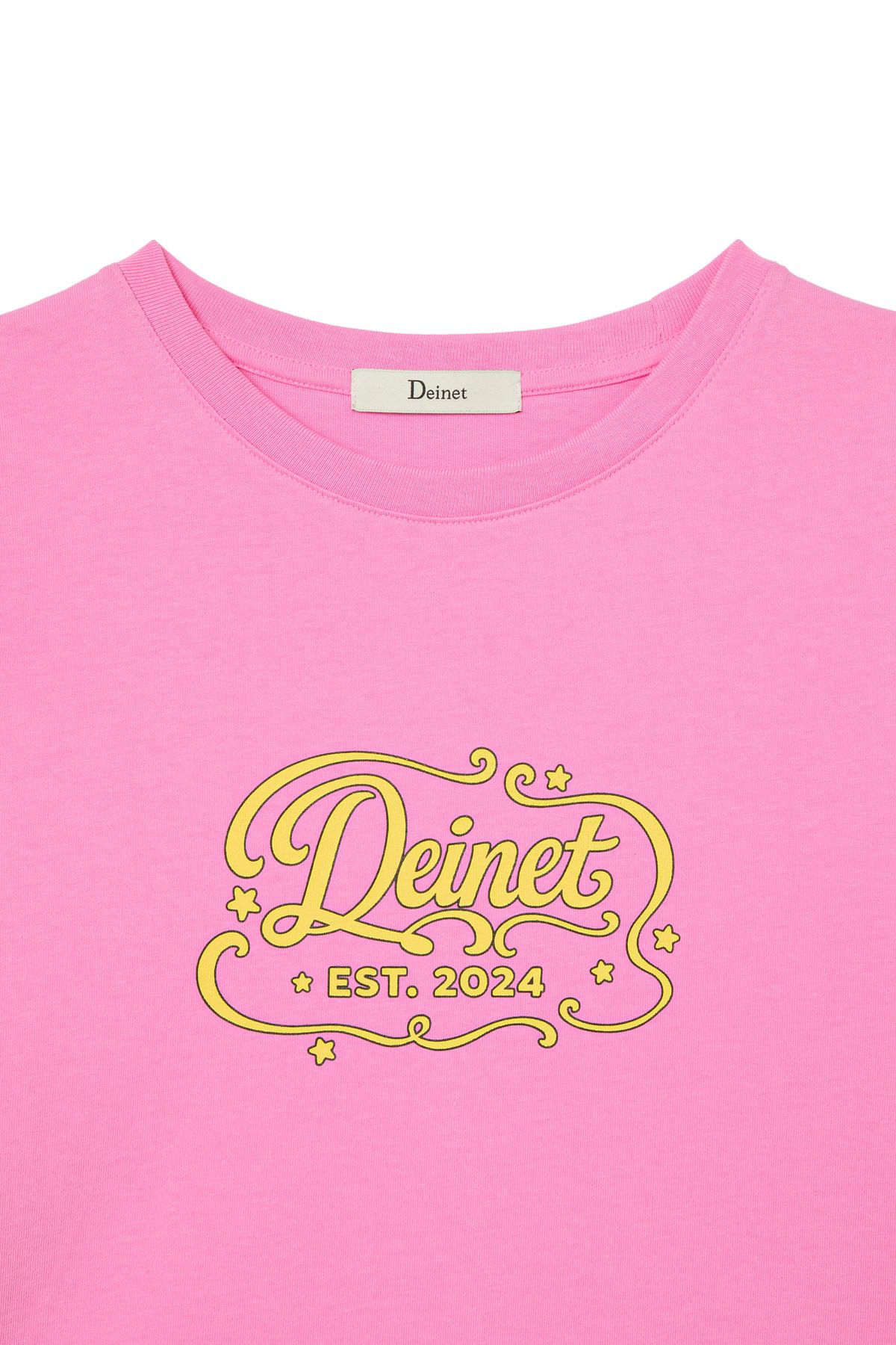 다이닛(DEINET) POP COLOR T-SHIRT IN PINK