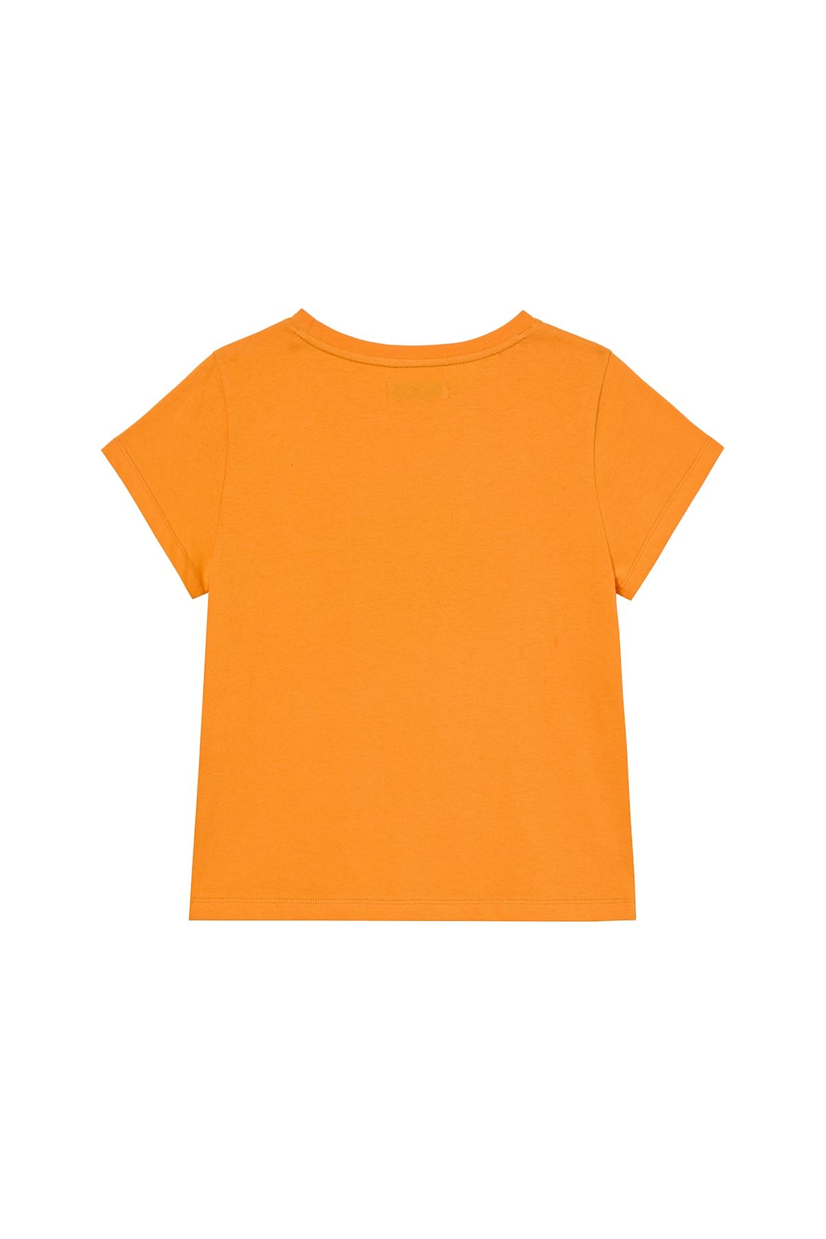 다이닛(DEINET) POP COLOR T-SHIRT IN ORANGE
