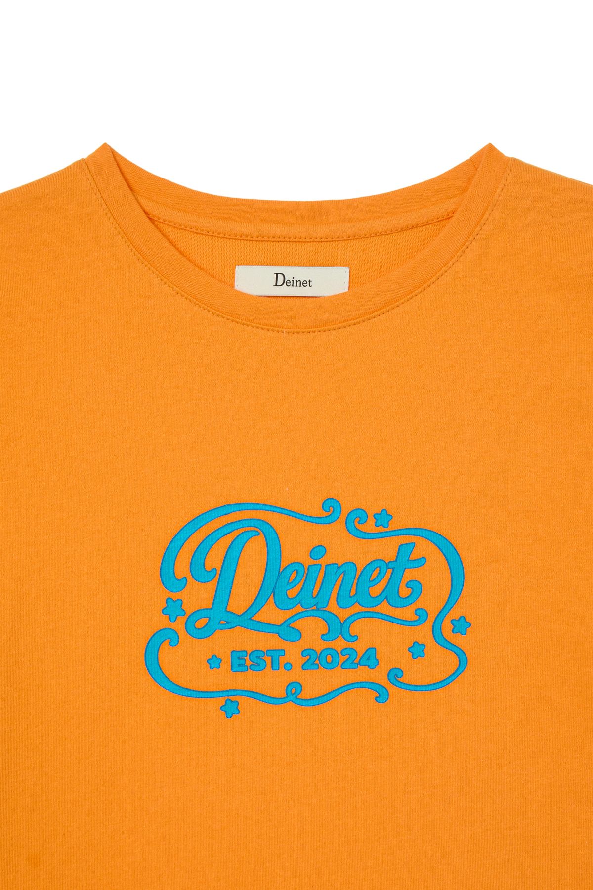다이닛(DEINET) POP COLOR T-SHIRT IN ORANGE