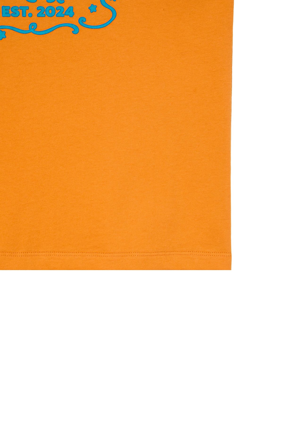 다이닛(DEINET) POP COLOR T-SHIRT IN ORANGE