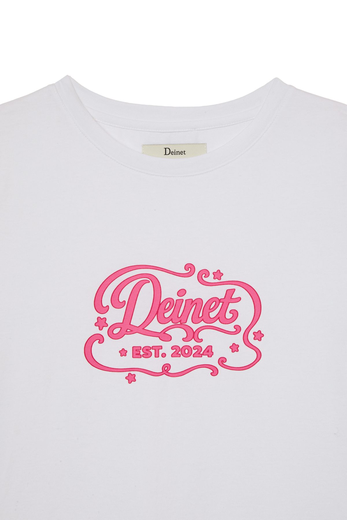 다이닛(DEINET) POP COLOR T-SHIRT IN WHITE