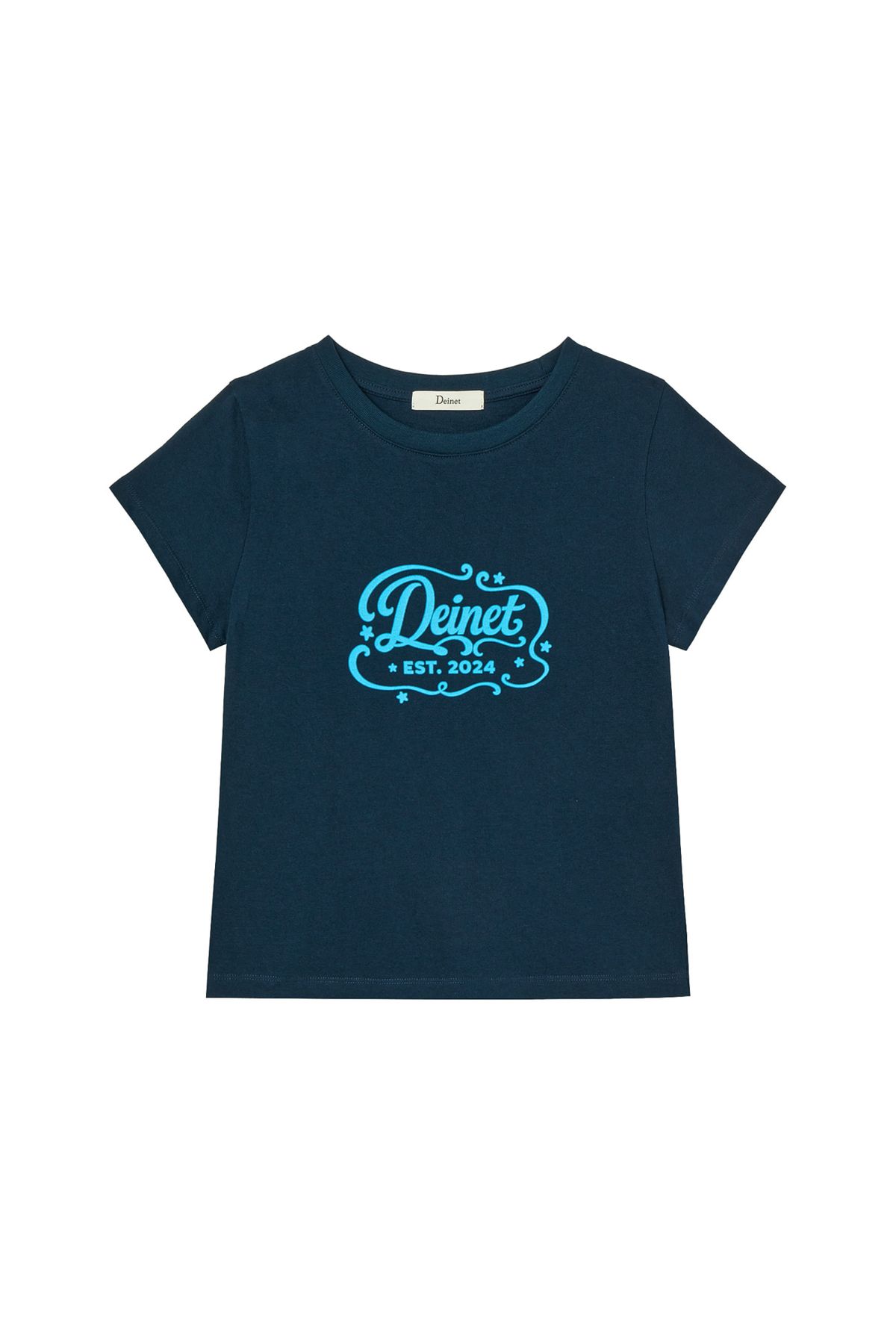 다이닛(DEINET) POP COLOR T-SHIRT IN NAVY