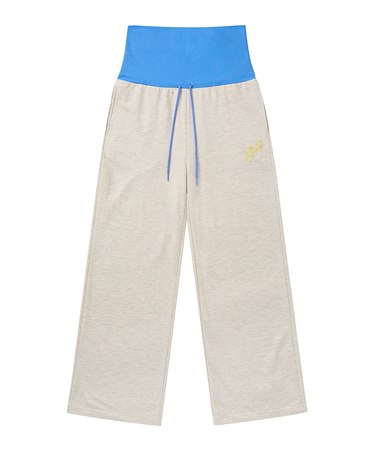 다이닛(DEINET) ROSE DOUBLE SWEAT PANTS IN MELANGE WHITE