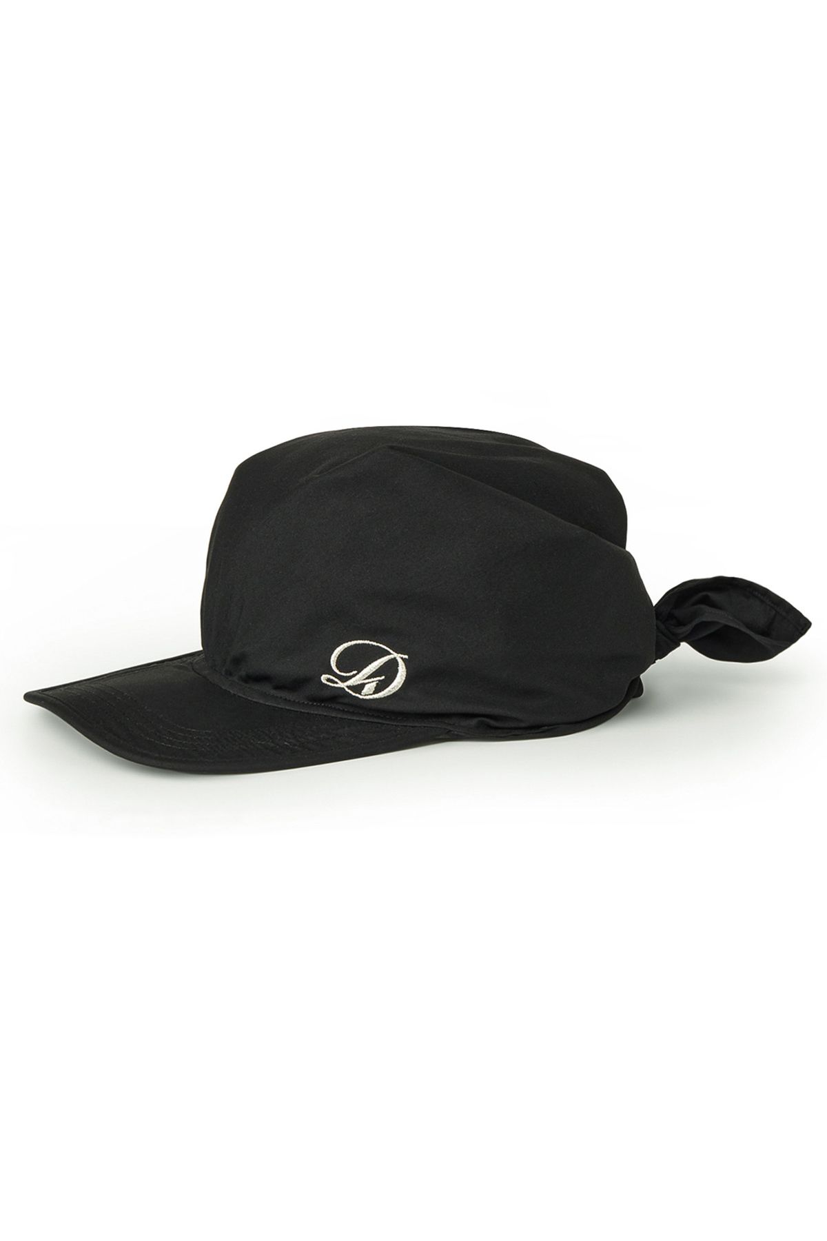 다이닛(DEINET) SCARF LOGO BALL CAP IN BLACK