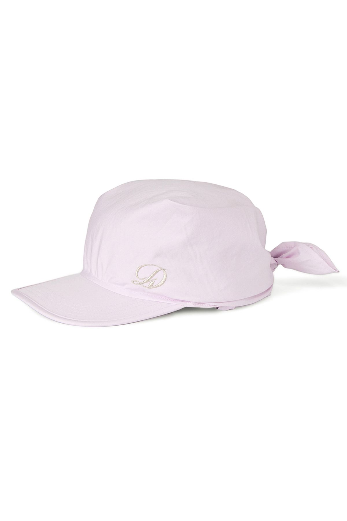 다이닛(DEINET) SCARF LOGO BALL CAP IN LIGHT PINK