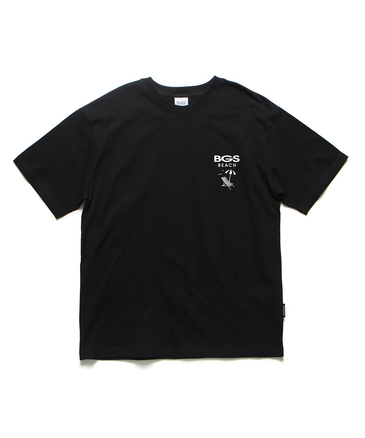 앱놀머씽(ABNORMALTHING) BGS 비치 오버핏 티셔츠 블랙 (BGS BEACH T-SHIRT BLACK)